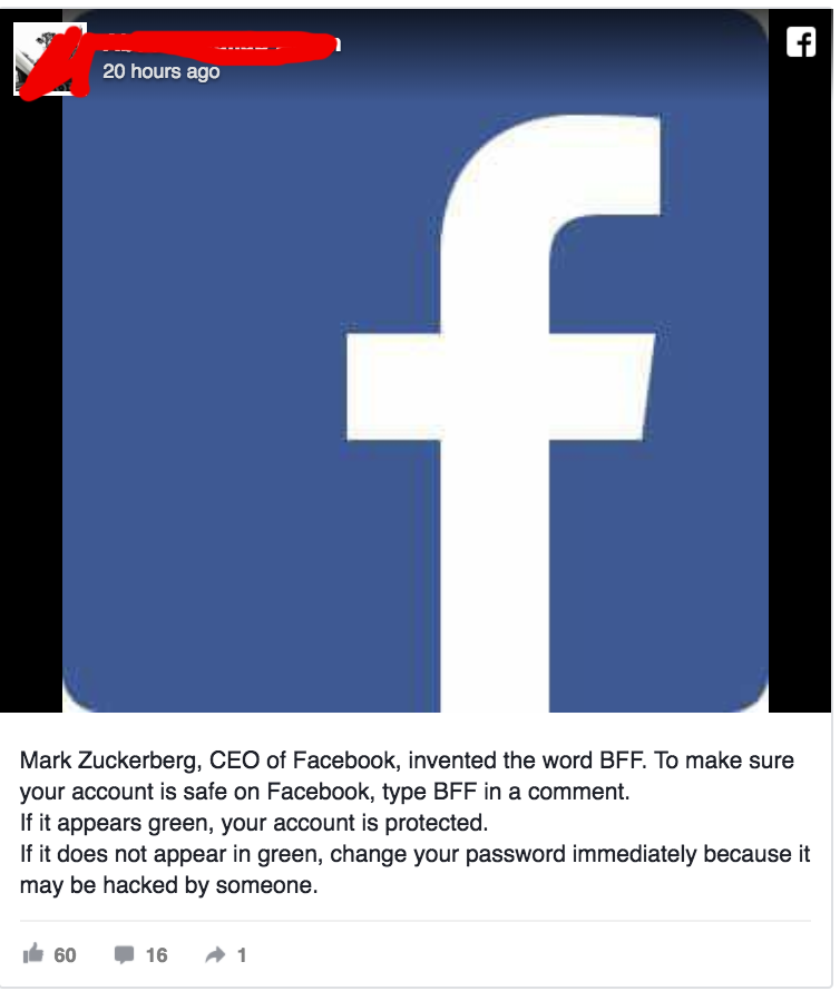 What BFF in Facebook