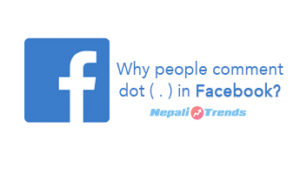 why people comment dot in facebook