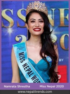 Namrata Shrestha Miss Nepal 2020