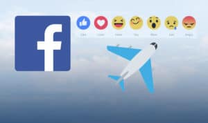 plane emoji on Facebook