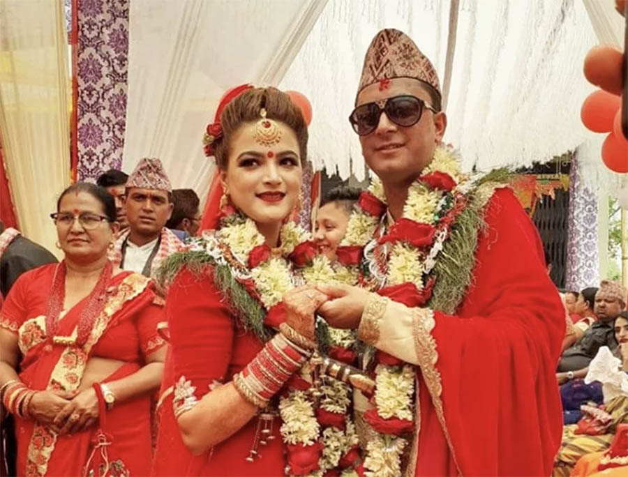 dipika prasai and diwakar bhattarai wedding