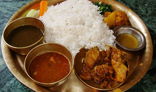 Dal Bhat Nepali food