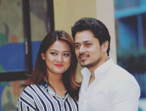 Sanjog Koirala with Barsa Raut