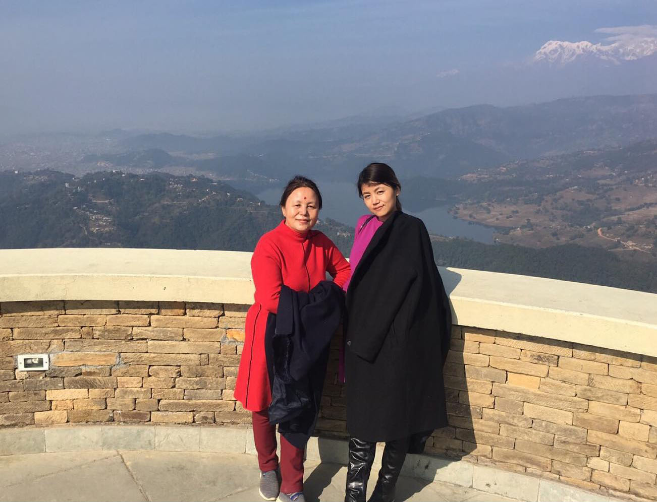 bartika eam rai with her Aama
