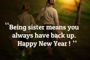 happy New Year wishes for sister