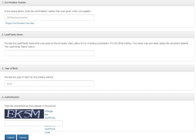 Confirmation Form