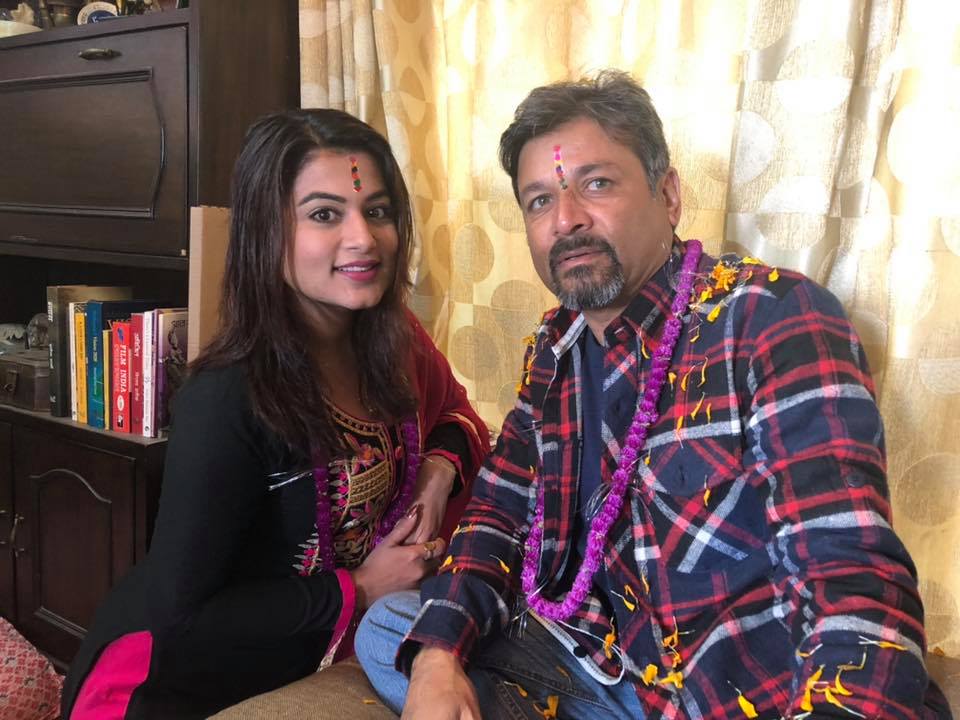 Shilpa Pokhrel with his brother