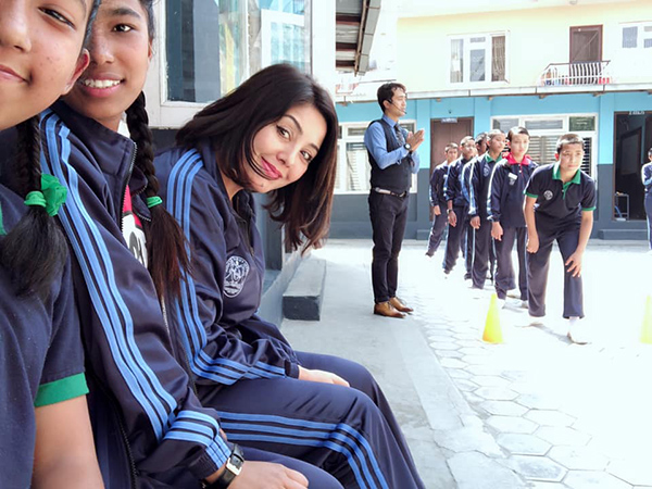 Karishma Manandhar in School