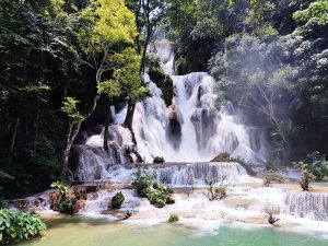 waterfall in laos