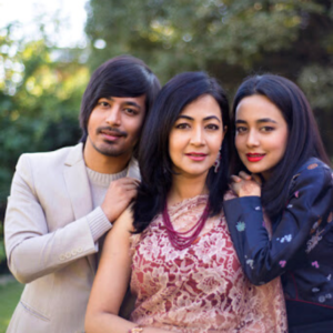 Parakram Rana with his family
