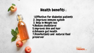 Health benefits of Apple cider vinegar