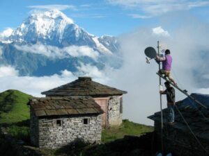 Mahabir pun established internet facilities in rural areas of Nepal
